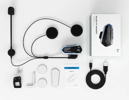 Мотогарнитура FM/Bluetooth черная